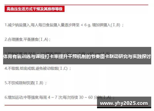 体育有氧训练与课程打卡率提升干预机制的节奏图卡联动研究与实践探讨